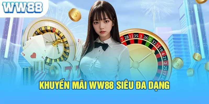 Siêu nhiều khuyến mãi hấp dẫn có tại nền tảng WW88